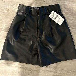 Zara Leather Shorts | NWT